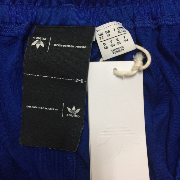 ADIDAS BY ALEXANDER WANG Blue White Shorts Size XL - Picture 4 of 8